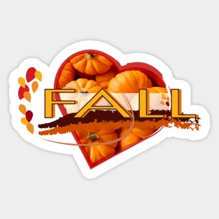 Fall - autumn Love Sticker